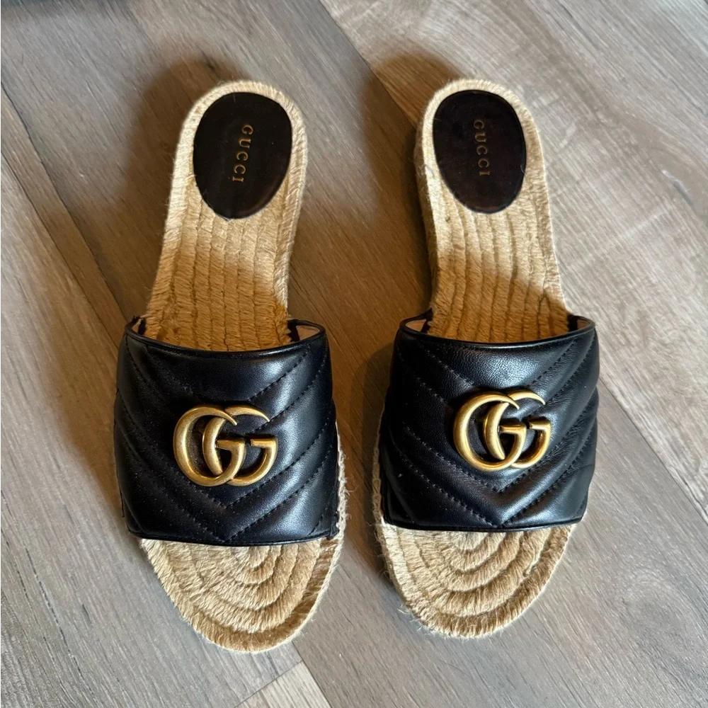 GUCCI Marmont Matelasse Espadrilles - Picture 5 of 11
